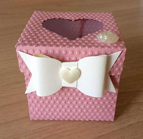 bomboniera a cubetto rosa antico 2