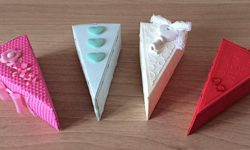 bomboniere a triangolo per decorazione a torta componibile - bomboniere d autore